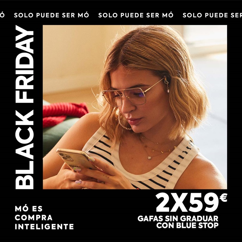 BLACK FRIDAY: 2X59€ EN GAFAS SIN GRADUAR CON BLUE STOP